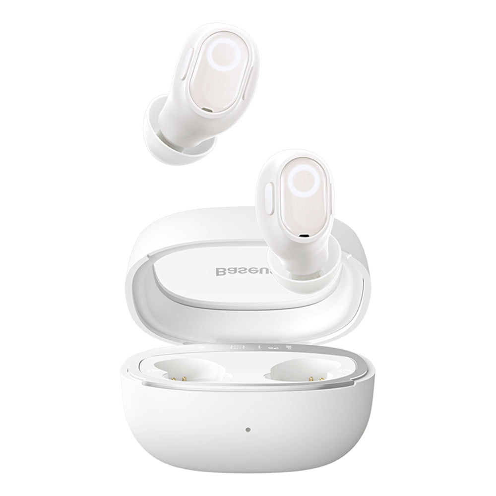 Handsfree Bluetooth Baseus WM02+, TWS, Λευκό NGTW370302