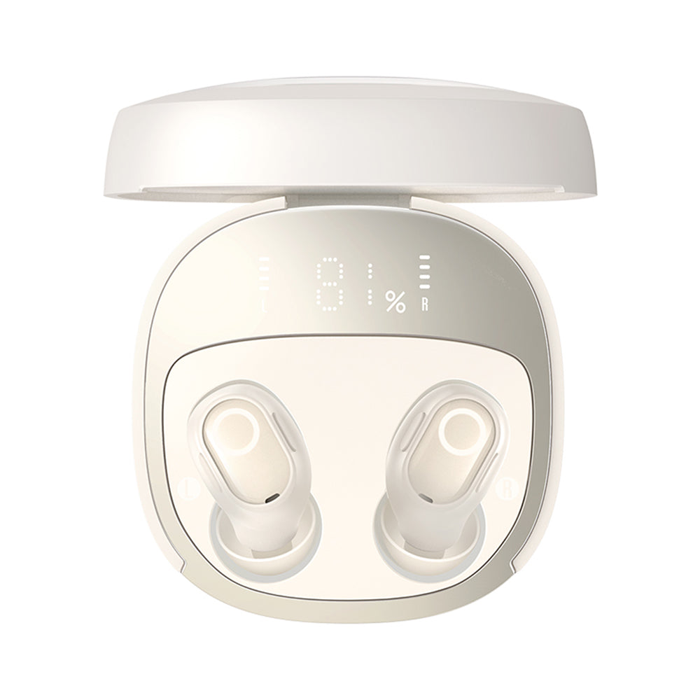 Handsfree Bluetooth Baseus WM02+, TWS, Λευκό NGTW370302