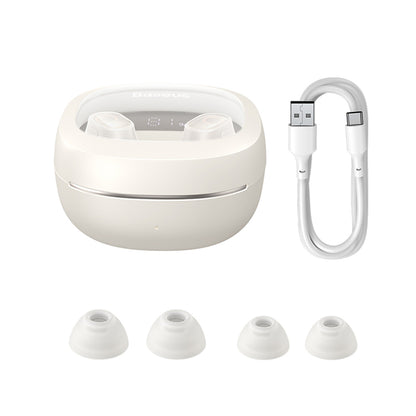 Handsfree Bluetooth Baseus WM02+, TWS, Λευκό NGTW370302