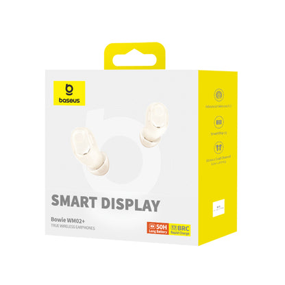 Handsfree Bluetooth Baseus WM02+, TWS, Λευκό NGTW370302