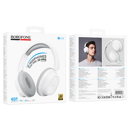 Bluetooth Handsfree Borofone BO39 Melotide, A2DP, Λευκό