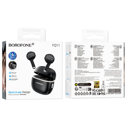 Handsfree Bluetooth Borofone FQ11 Sound, TWS, Μαύρο