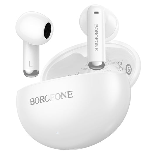 Handsfree Bluetooth Borofone FQ12 Nice, TWS, White
