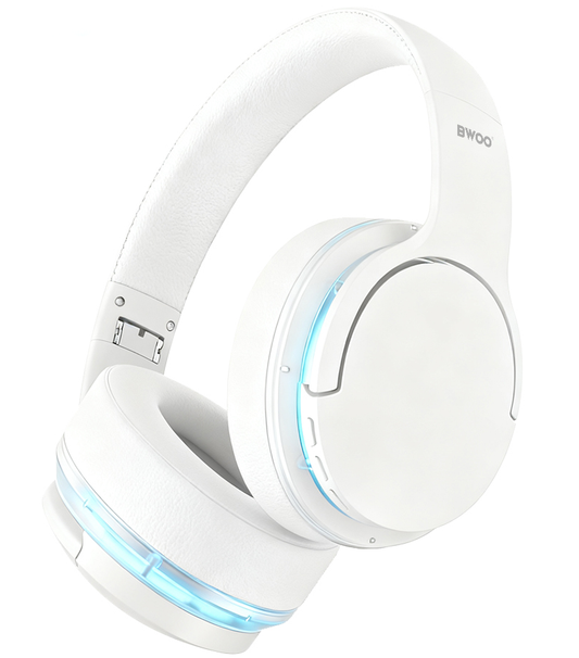 Ασύρματα ακουστικά Bluetooth BWOO BO-BW587, A2DP, ANC, Λευκό