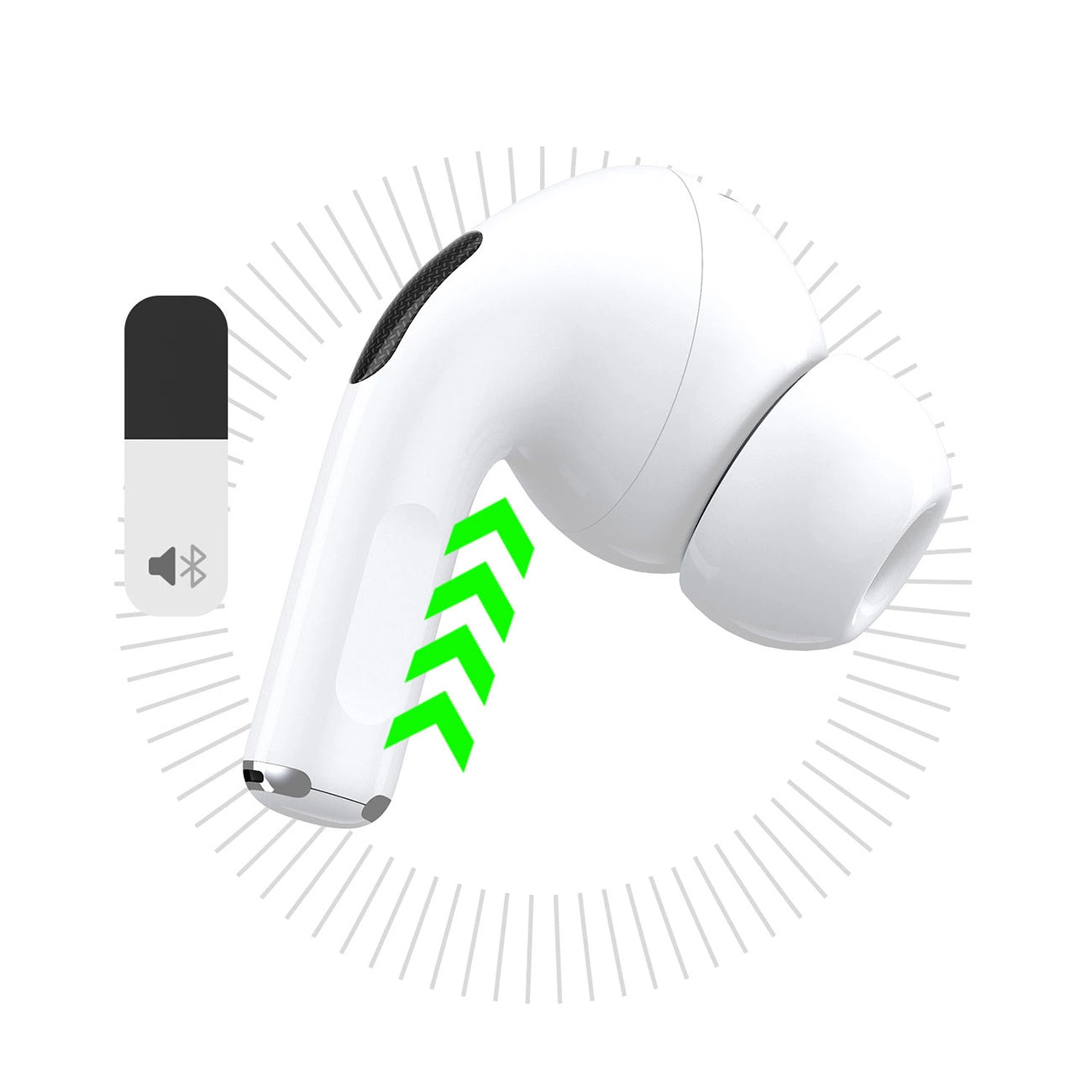 Handsfree Bluetooth Dudao U19 Display, TWS, Λευκό