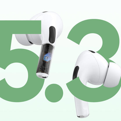 Handsfree Bluetooth Dudao U19 Display, TWS, Λευκό