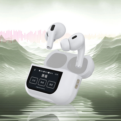 Ακουστικό Bluetooth Dudao U19 Display, TWS, Λευκό, Επανασφραγισμένο