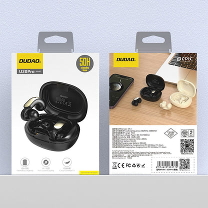 Handsfree Bluetooth Dudao U20, TWS, Μαύρο