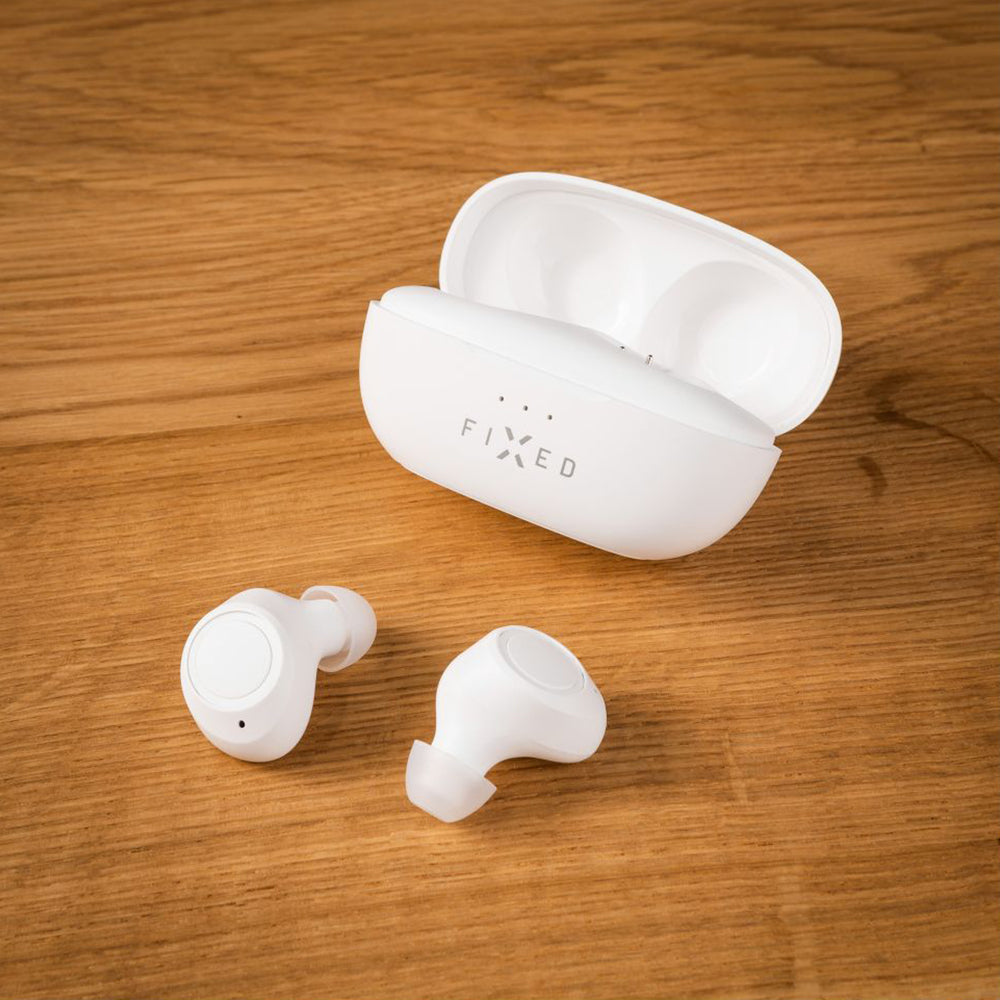 Handsfree Bluetooth Σταθερό, TWS, Λευκό