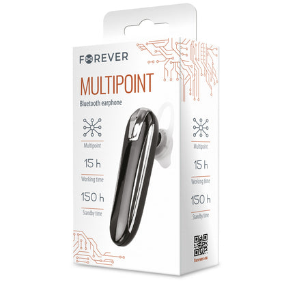 Handsfree Bluetooth Forever FBE-01, MultiPoint, Μαύρο 