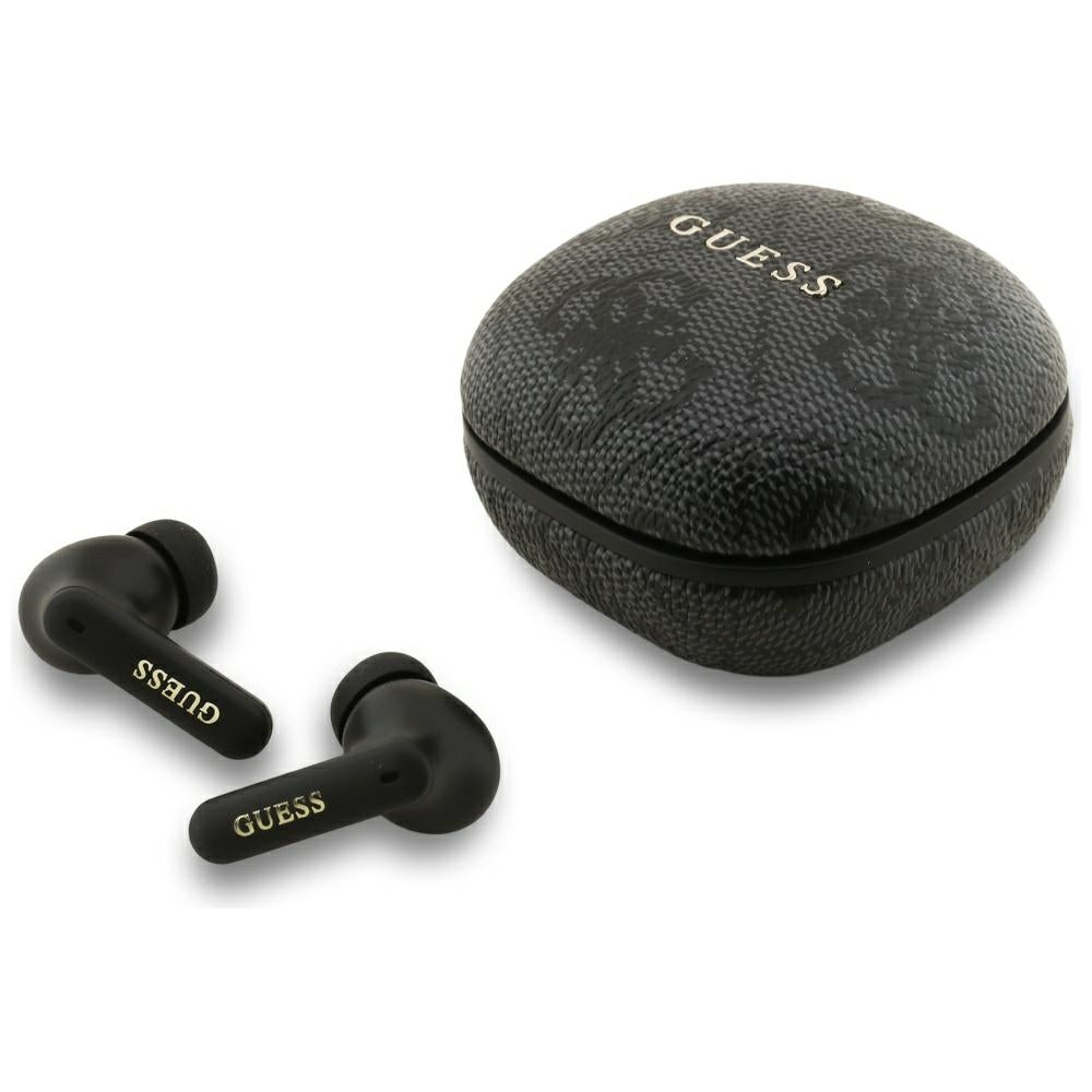 Handsfree Bluetooth Guess 4G Classic Metal Logo, TWS, Μαύρο