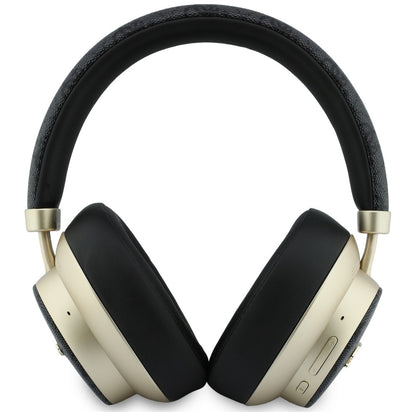 Ασύρματο Bluetooth Handsfree Guess 4G Gold Script Metal, A2DP, Μαύρο