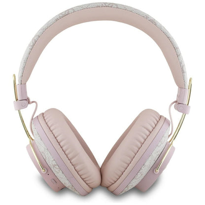Handsfree Bluetooth Guess 4G Metal Logo, A2DP, Ροζ