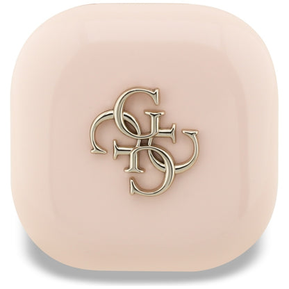 Handsfree Bluetooth Guess 4G Metal Logo, TWS, Ροζ