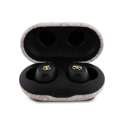 Handsfree Bluetooth Guess 4G Metal, TWS, Ροζ