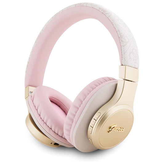 Handsfree Bluetooth Guess 4G Tone on Tone Script Logo, A2DP, Ροζ
