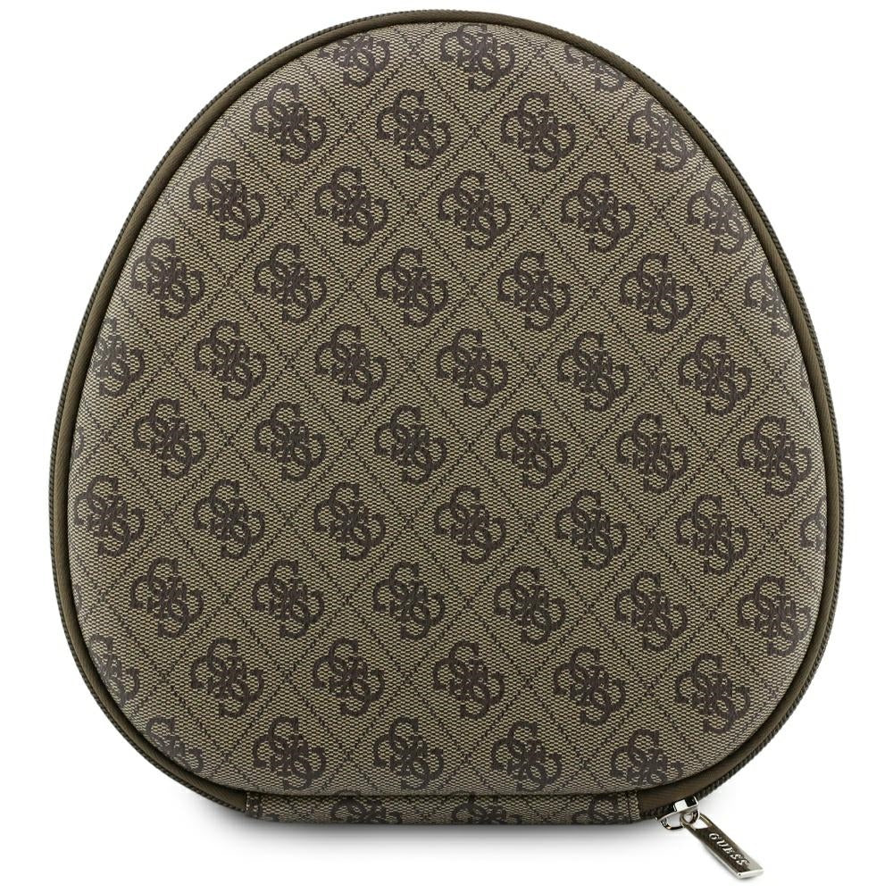 Handsfree Bluetooth Guess 4G Gold Triangle Logo, A2DP, Καφέ