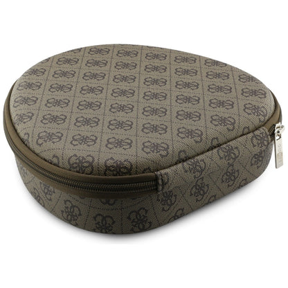 Handsfree Bluetooth Guess 4G Gold Triangle Logo, A2DP, Καφέ