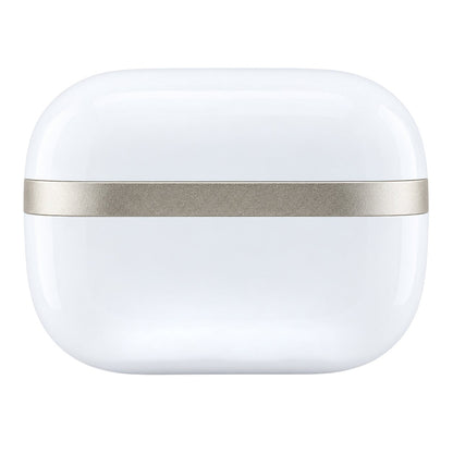 Ακουστικά Bluetooth Guess Glossy Gold Line Printed Classic Logo, TWS, Λευκά