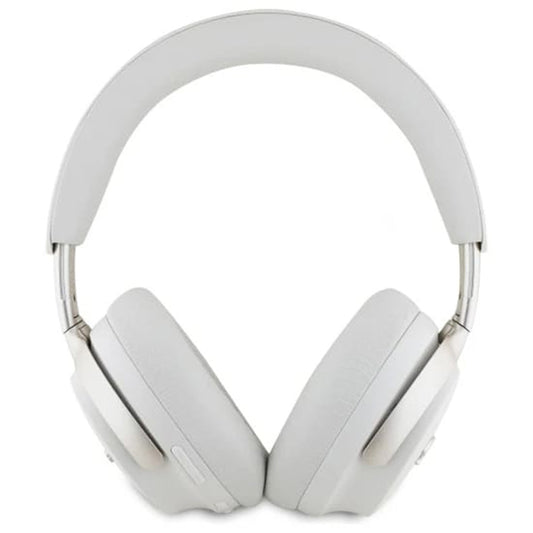 Handsfree Bluetooth Guess Metal Script Logo, A2DP, ANC, Μπεζ