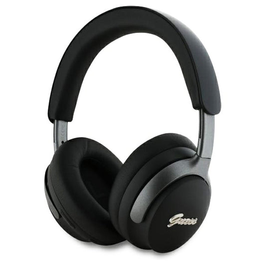 Handsfree Bluetooth Guess Metal Script Logo, A2DP, ANC, Μαύρο