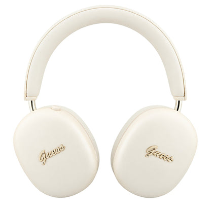 Handsfree Bluetooth Guess Metal Script Logo, A2DP, Μπεζ