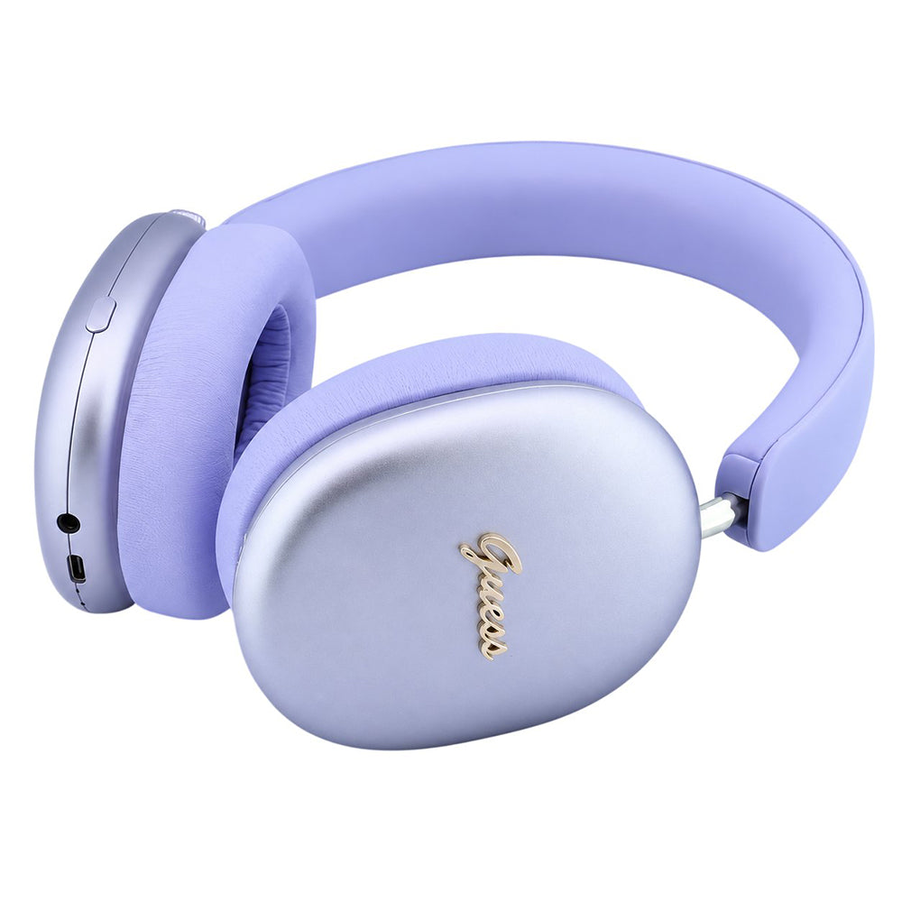 Handsfree Bluetooth Guess Metal Script Logo, A2DP, Μωβ