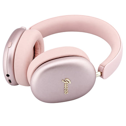 Ακουστικά Bluetooth Guess Metal Script Logo, A2DP, Ροζ