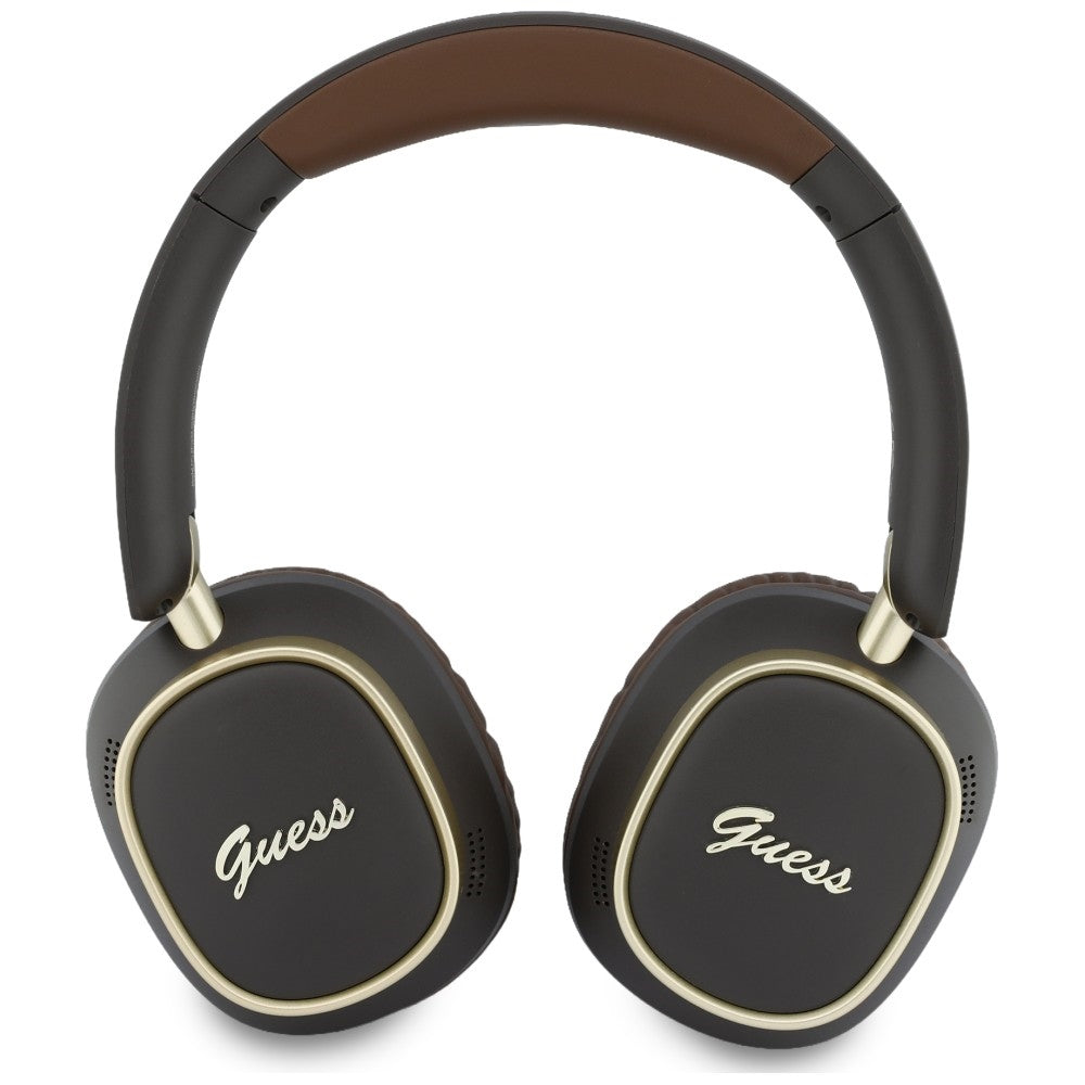 Handsfree Bluetooth Guess Rectangle Metal Script, A2DP, Καφέ