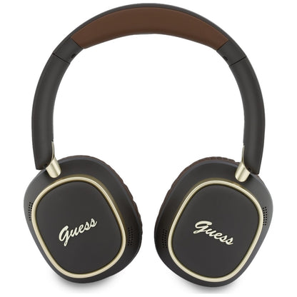Handsfree Bluetooth Guess Rectangle Metal Script, A2DP, Καφέ
