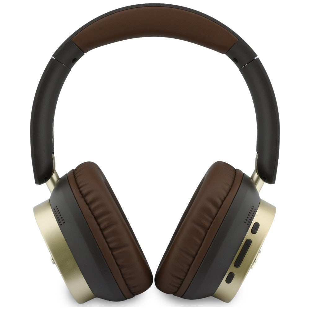 Handsfree Bluetooth Guess Rectangle Metal Script, A2DP, Καφέ