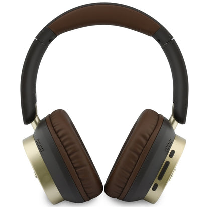 Handsfree Bluetooth Guess Rectangle Metal Script, A2DP, Καφέ