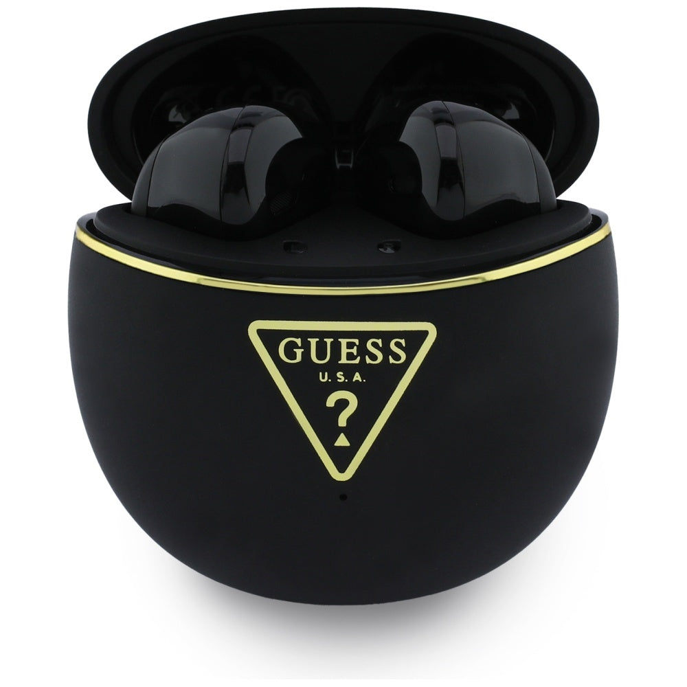Handsfree Bluetooth Guess Script Print, TWS, Μαύρο