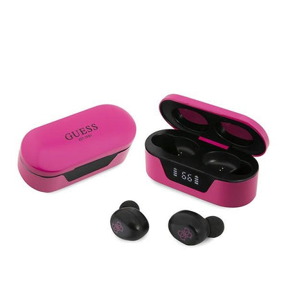 Handsfree Bluetooth Guess, TWS, Ματζέντα