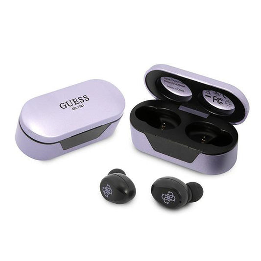 Handsfree Bluetooth Guess, TWS, Μωβ