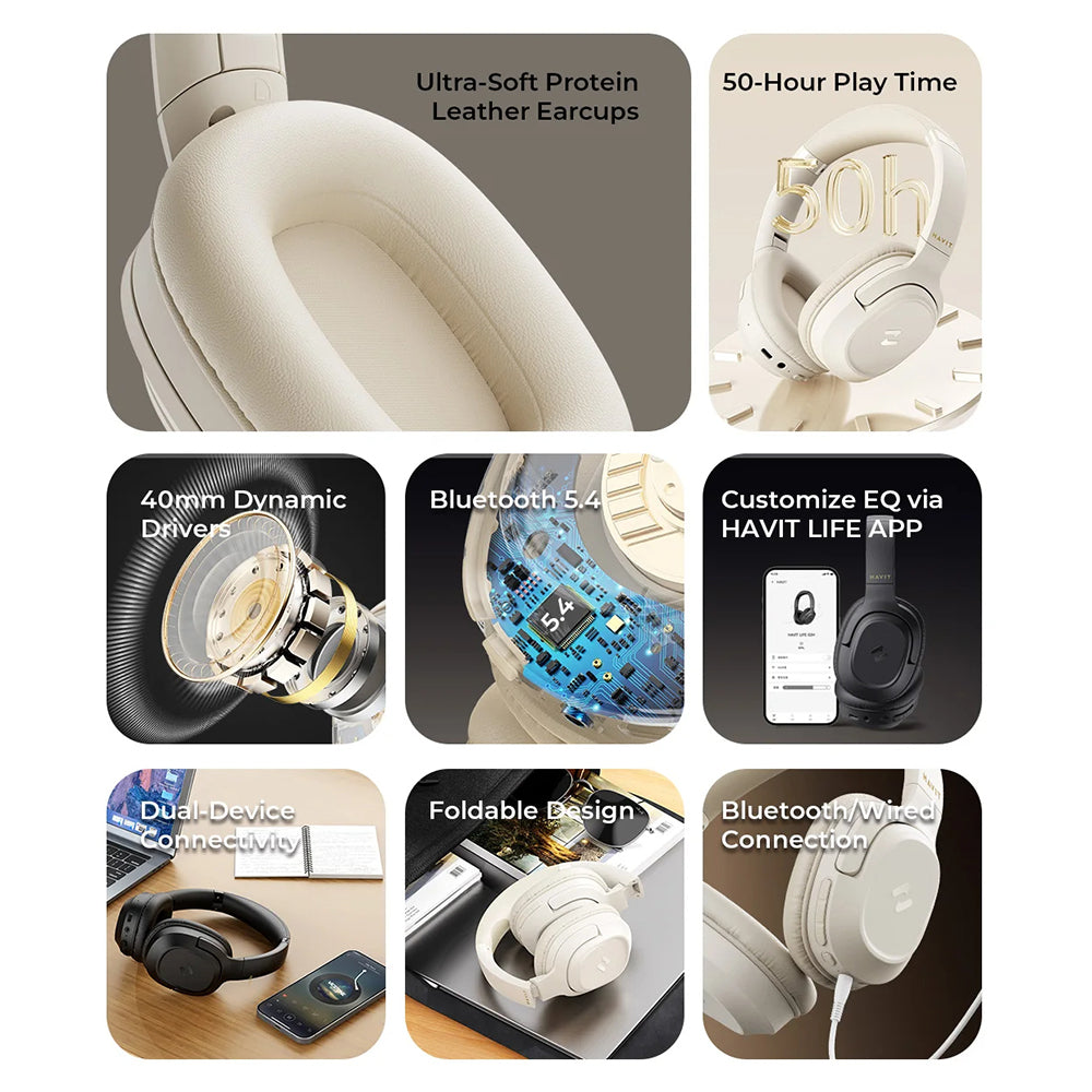 Handsfree Bluetooth HAVIT H612BT, A2DP, Μαύρο