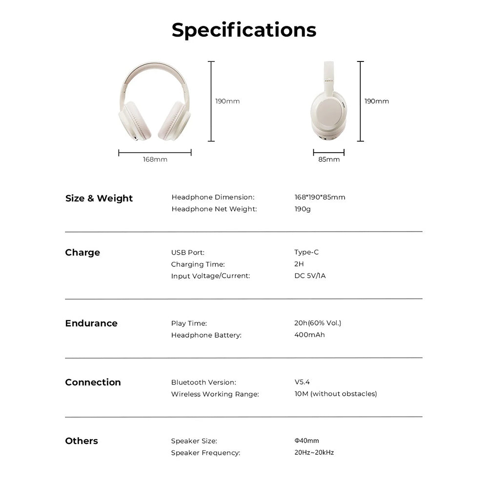 Handsfree Bluetooth HAVIT H619BT, A2DP, Μαύρο