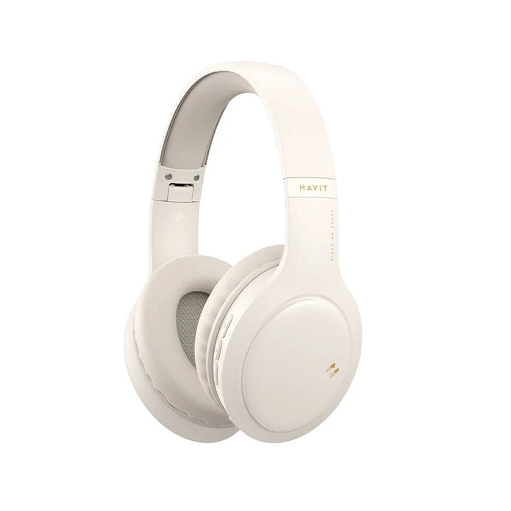 Handsfree Bluetooth HAVIT H633BT, Multipoint, A2DP, Μπεζ