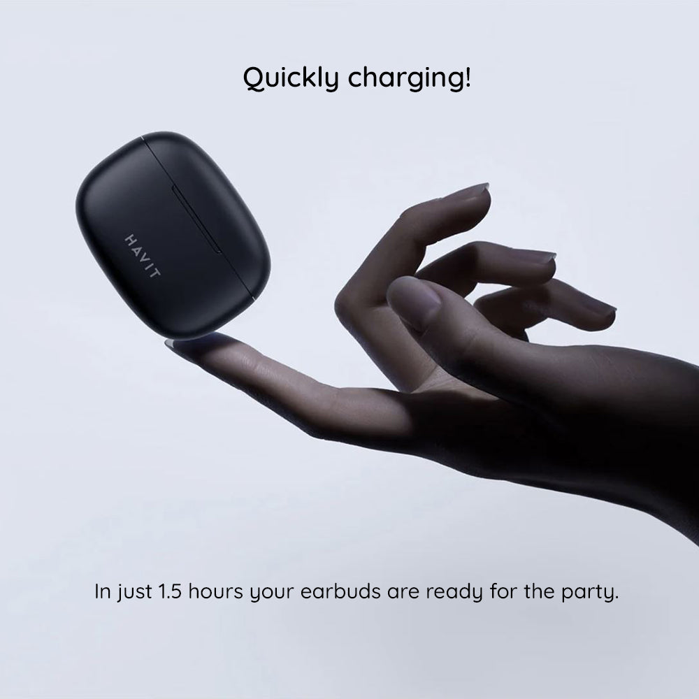 Handsfree Bluetooth HAVIT TW967 Pro, TWS, Μαύρο