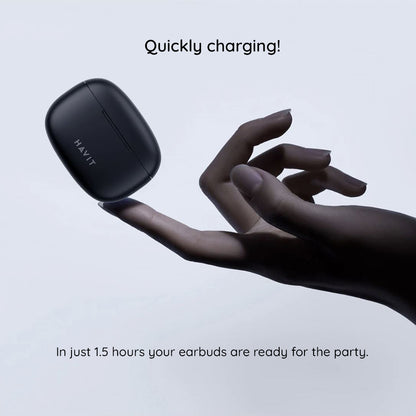 Handsfree Bluetooth HAVIT TW967 Pro, TWS, Μαύρο