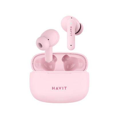 Handsfree Bluetooth HAVIT TW967 Pro, TWS, Ροζ