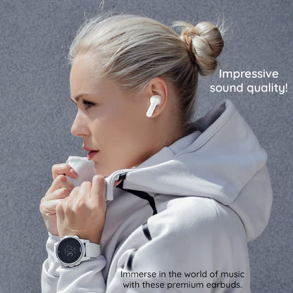 Handsfree Bluetooth HAVIT TW967 Pro, TWS, Ροζ