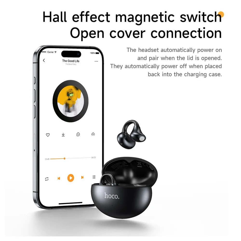 Handsfree Bluetooth HOCO EA8, TWS, Λευκό