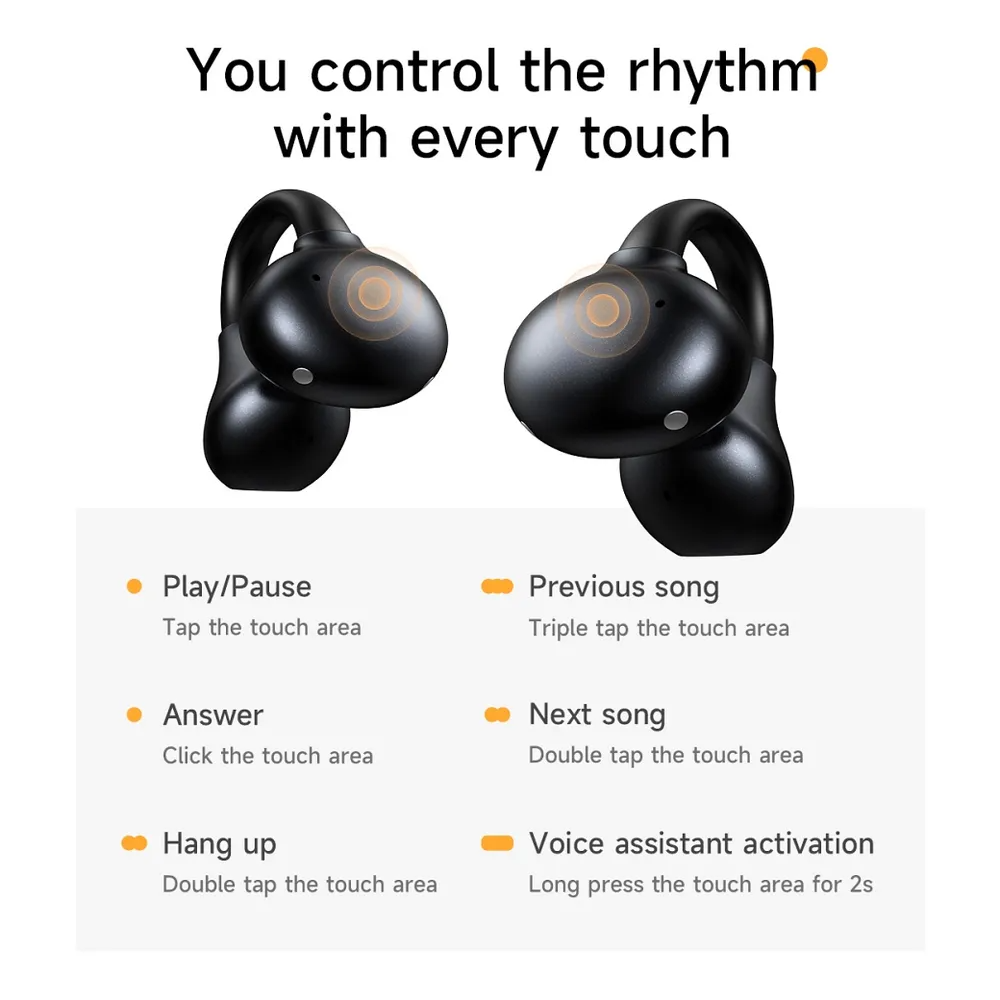 Handsfree Bluetooth HOCO EA8, TWS, Λευκό