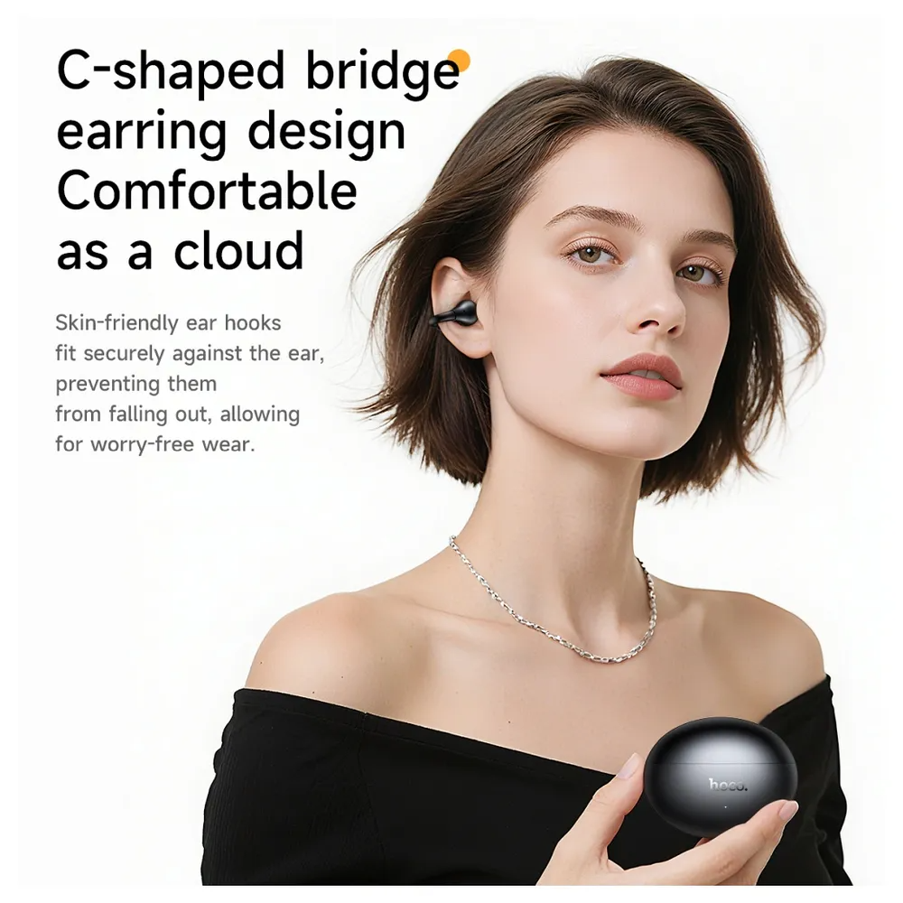 Handsfree Bluetooth HOCO EA8, TWS, Λευκό