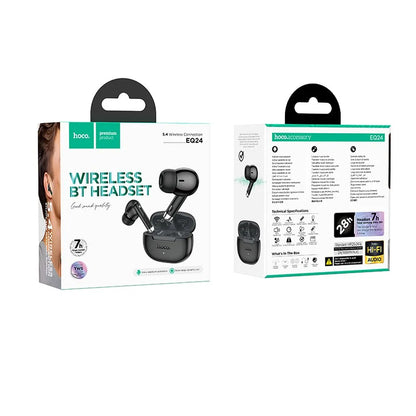 Handsfree Bluetooth HOCO EQ24, TWS, Μαύρο