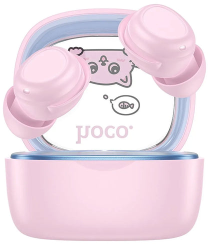 Handsfree Bluetooth HOCO EW111, TWS, Ροζ