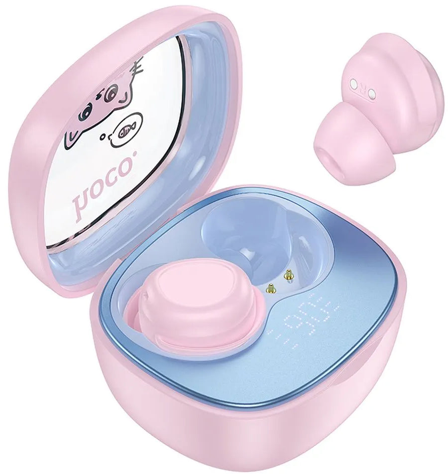 Handsfree Bluetooth HOCO EW111, TWS, Ροζ