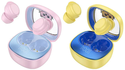 Handsfree Bluetooth HOCO EW111, TWS, Ροζ