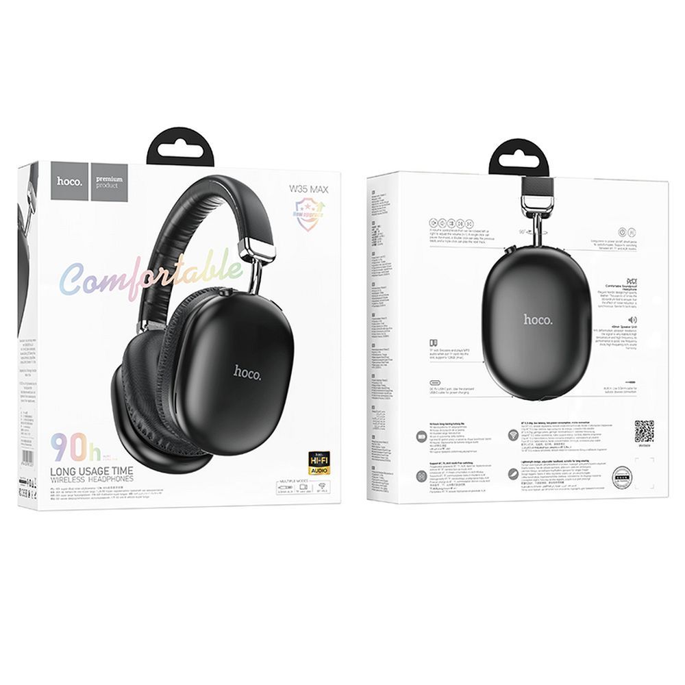 Handsfree Bluetooth HOCO W35 Max, A2DP, Μαύρο
